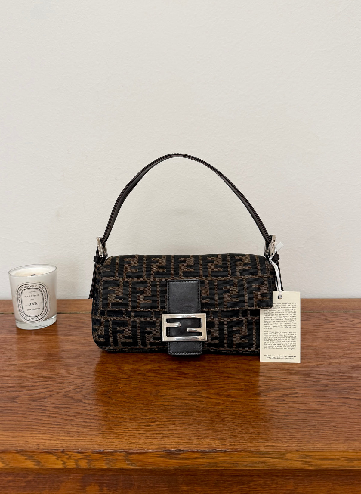 Fendi Zucca Baguette Bag