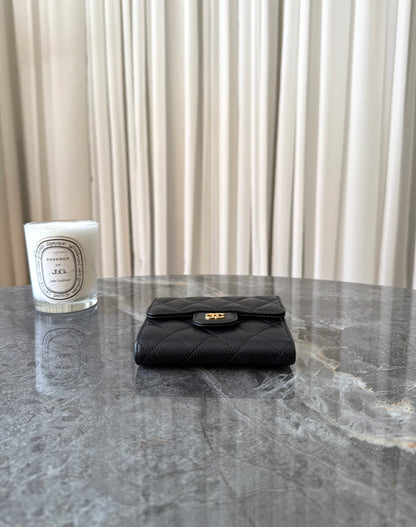 SERIES 24 CHANEL CAVIAR WALLET GOLD HW