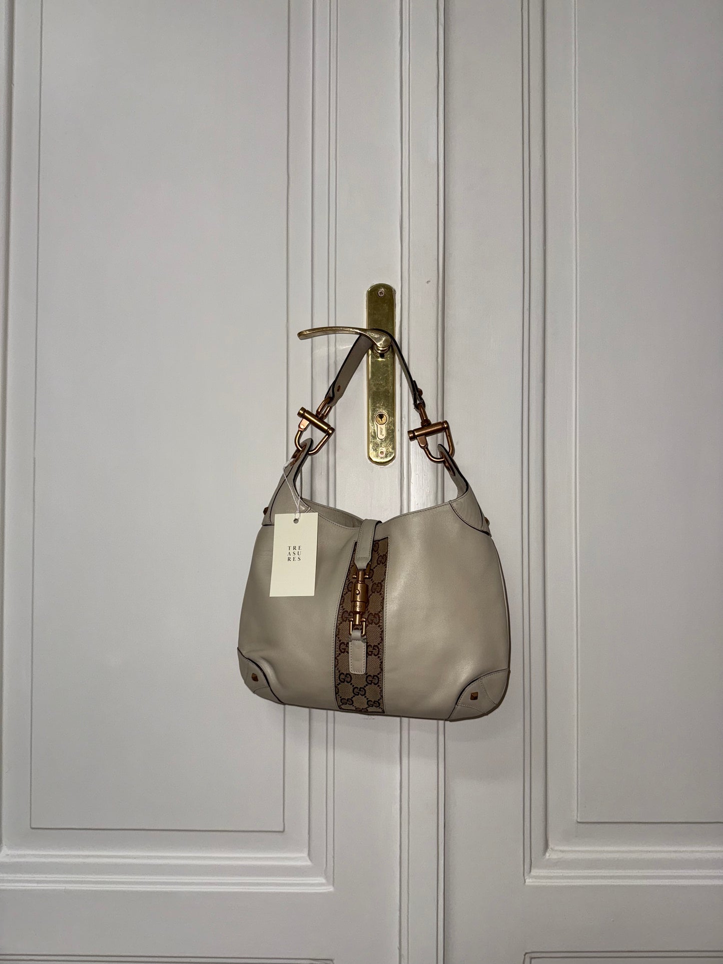 GUCCI JACKIE 1961 MONOGRAM BEIGE