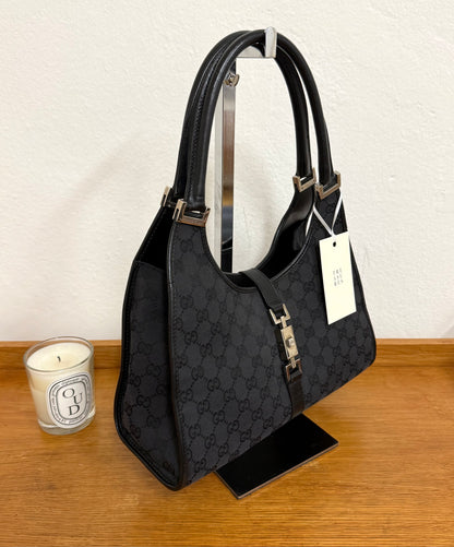 GUCCI JACKIE GG MONOGRAM BLACK BAG