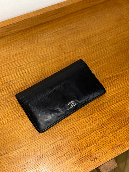 CHANEL LONG WALLET GRAINED SERIES 10