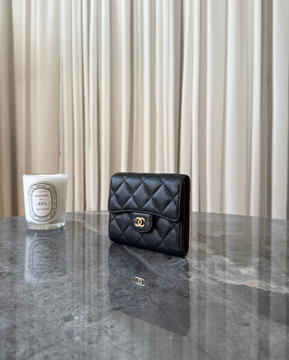 SERIES 24 CHANEL CAVIAR WALLET GOLD HW