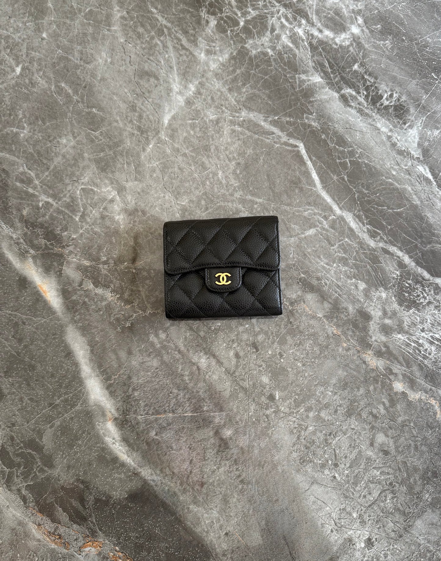 SERIES 24 CHANEL CAVIAR WALLET GOLD HW