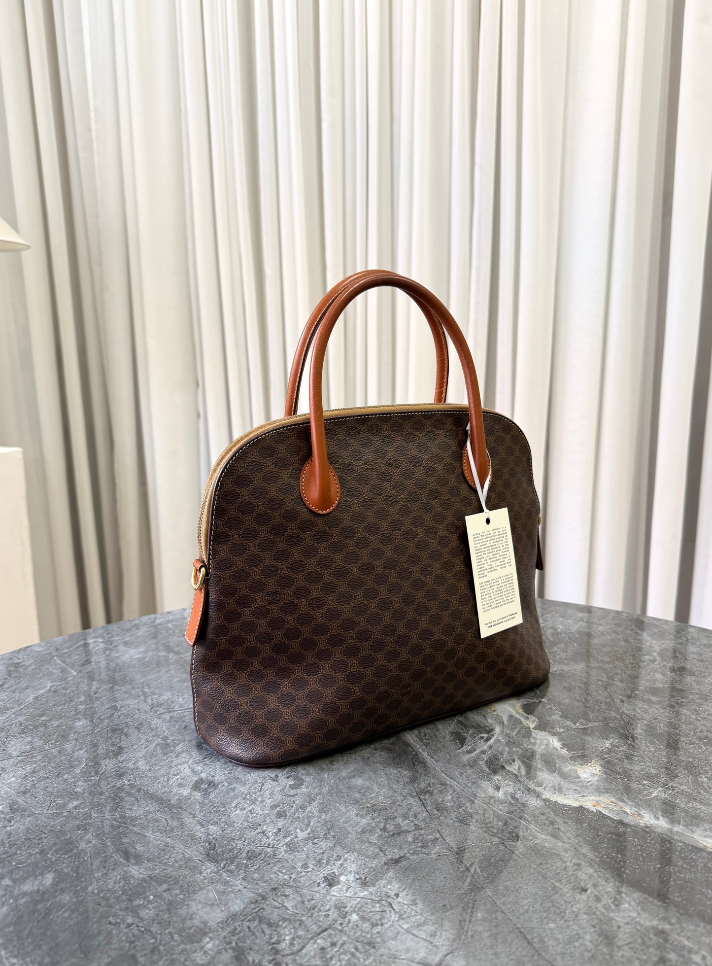CELINE MACADAM TOP HANDLE BAG