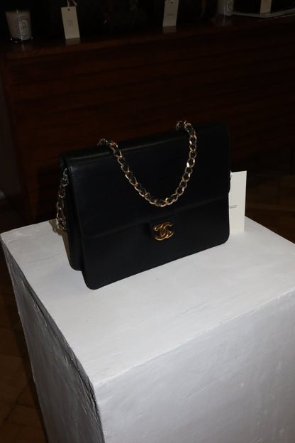 CHANEL BOX CALF FLAP BAG