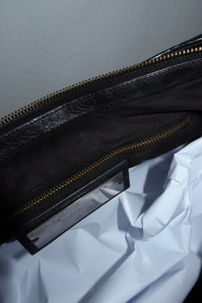 BALENCIAGA CITY BAG IN BLACK GOLD PATINA HW