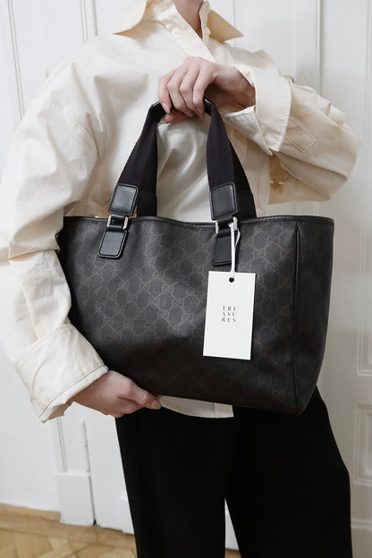 GUCCI GG MONOGRAM SHOPPER TOTE BAG