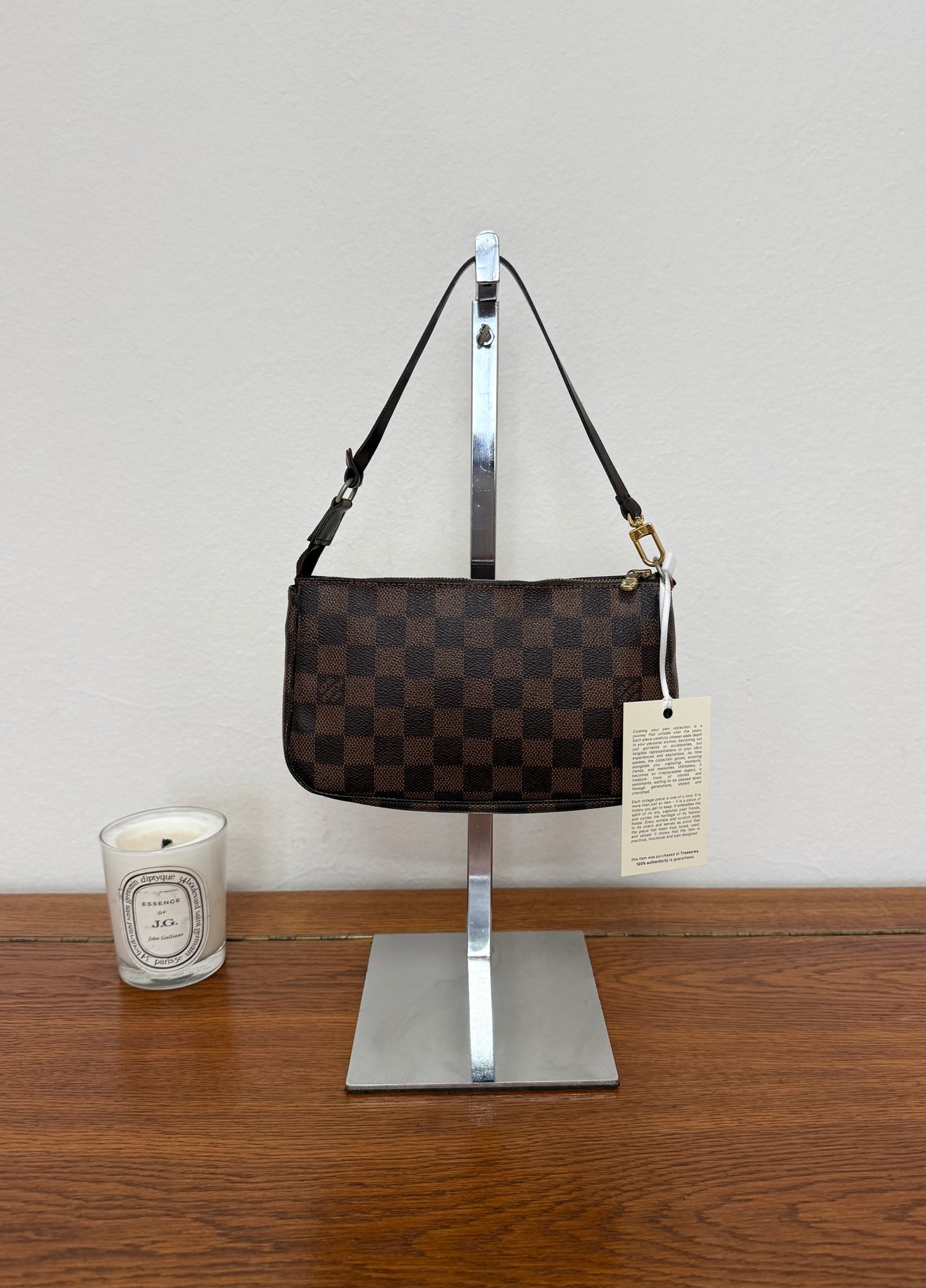 LV POCHETTE DAMIER EBENE CANVAS