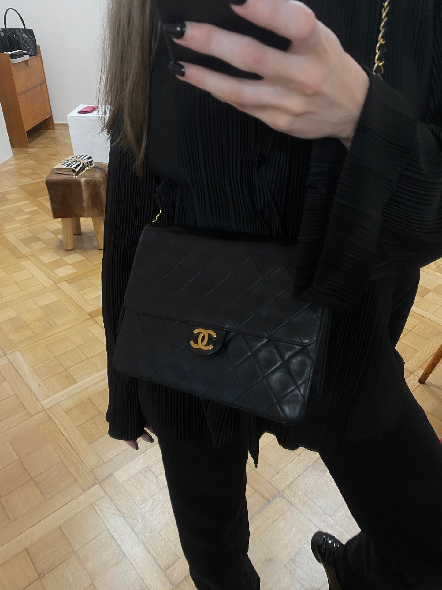 CHANEL 80-90s CLASSIC SINGLE FLAP