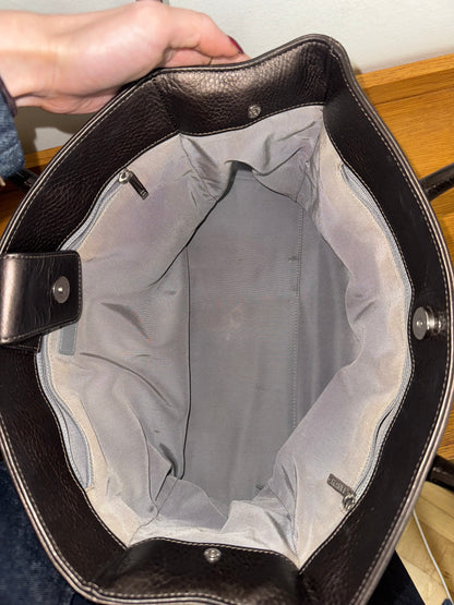 CHANEL EXECUTIVE TOTE IRIDESCENT BROWN SILVER HW