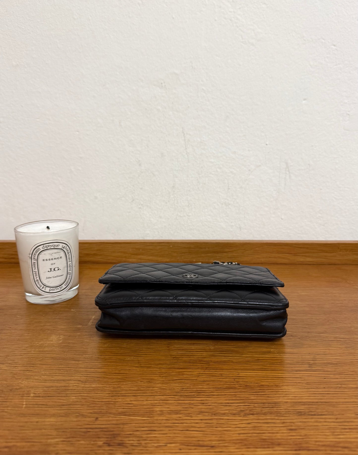 CHANEL WOC BLACK LAMBSKIN