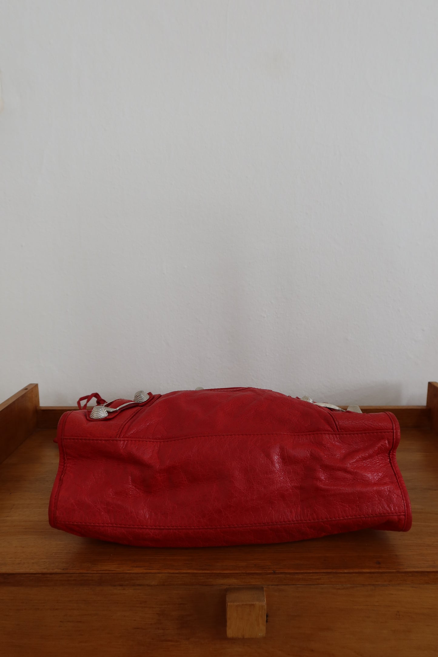 BALENCIAGA CITY BAG IN RED