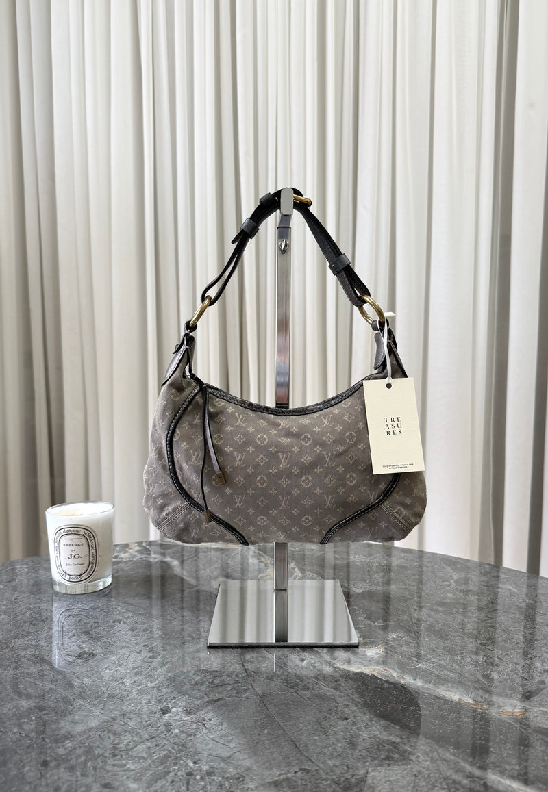LOUIS VUITTON MONOGRAM MINI MANON SHOULDER BAG GREY