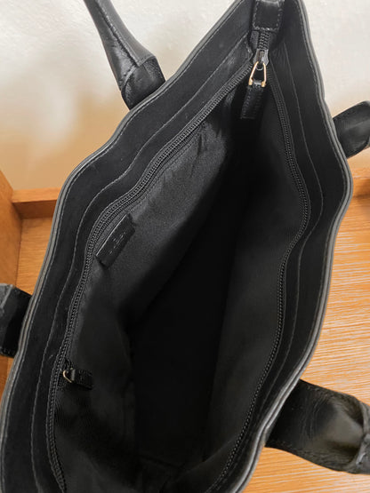 GUCCI GG MONOGRAM BLACK TOTE BAG