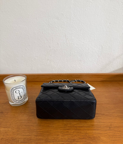 CHANEL SILVER HW RECTANGULAR FLAP BAG