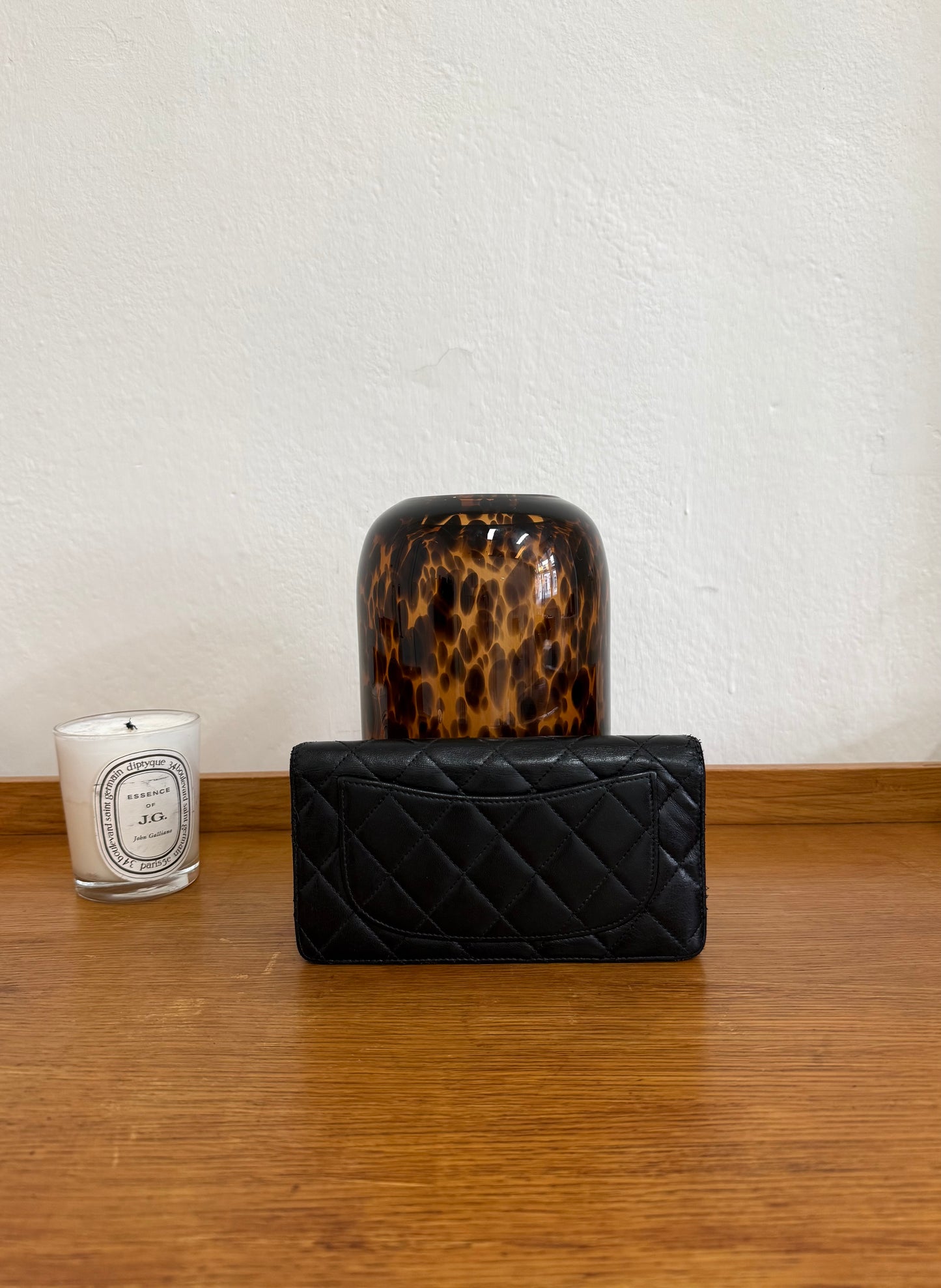 SERIES 14 CHANEL CLASSIC LONG WALLET LAMBSKIN BLACK