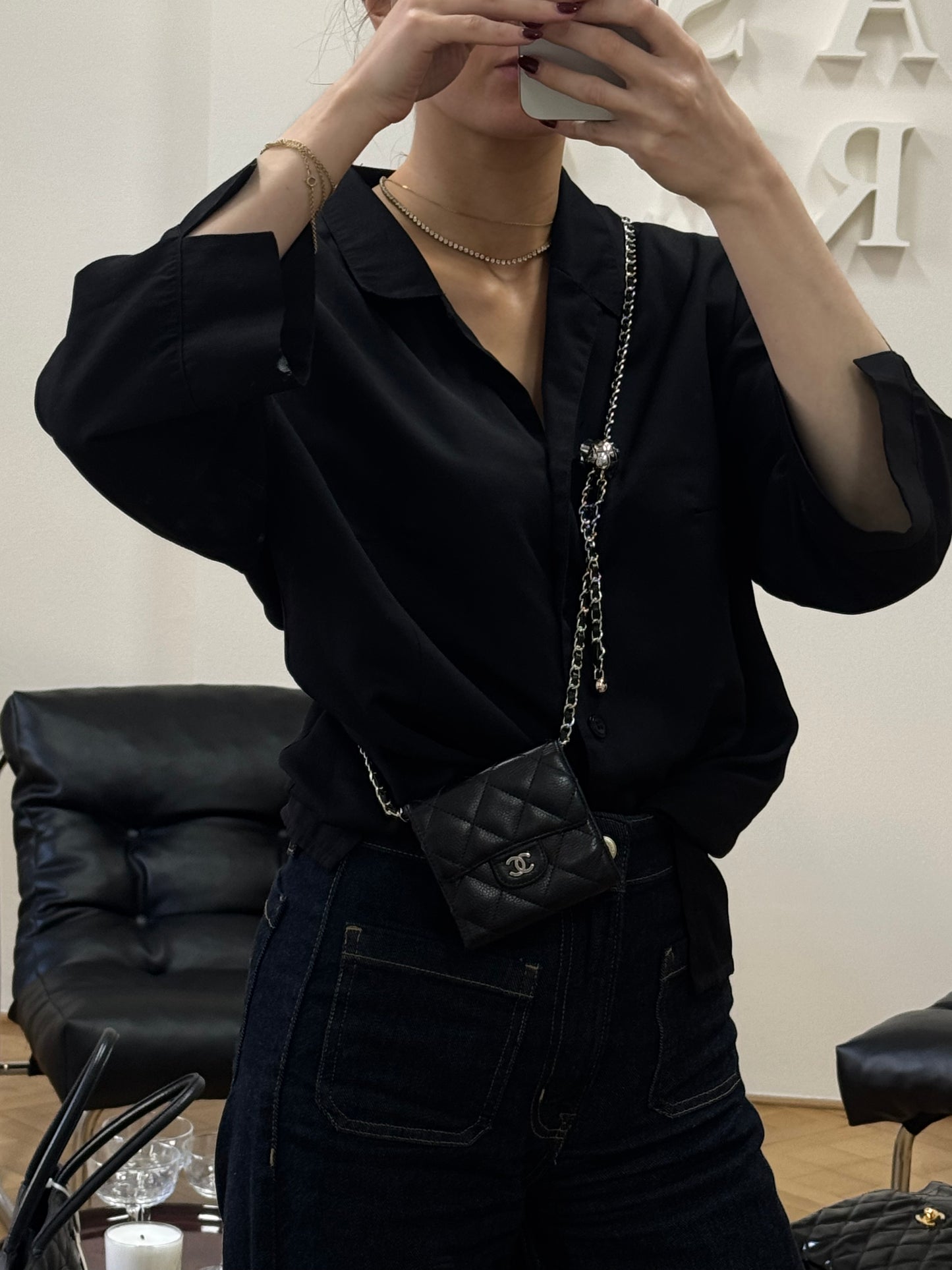 CHANEL MINI WALLET CAVIAR SERIES 11